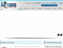 Tablet Screenshot of nirvanafitness.com